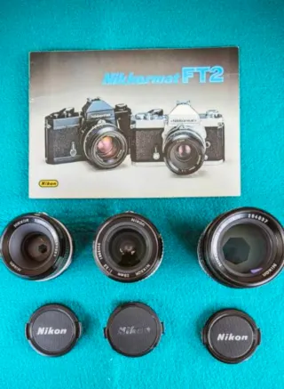 Nikkormat FT2 + 3 objetivos