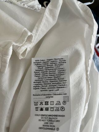 Blusa blanca mangas abullonadas