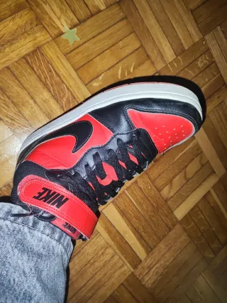 Nike Court Borough Mid 2 Rojo/Negro