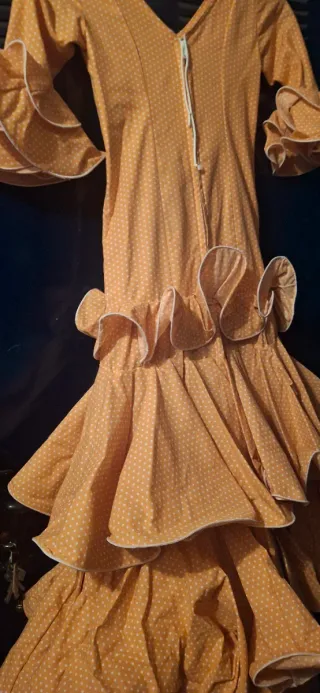 Traje de flamenca niña amarillo talla 6 y 10