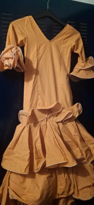 Traje de flamenca niña amarillo talla 6 y 10
