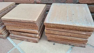 Lote 54 baldosas terracota para exterior 20x20 cm