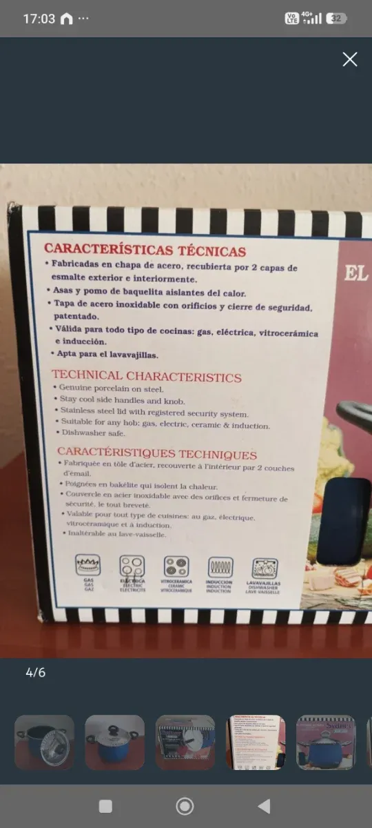 CazuelaVaporera San Ignacio 22cm Azul