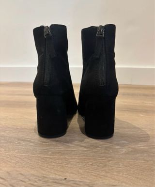 Botines efecto ante tacón bloque talla 36