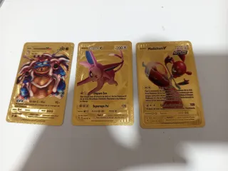 Cartas Pokémon Doradas Blastoise, Espeon, Medicham