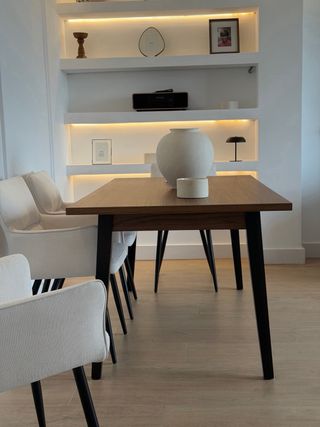 Mesa Comedor Madera y Metal Nueva 160x90