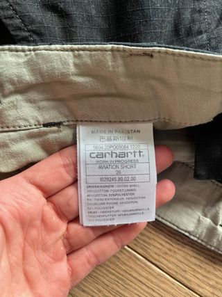 Pantalones cortos cargo Carhartt negros Talla S
