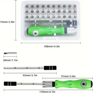 Kit Destornillador Precisión 32 Puntas-Nuevo