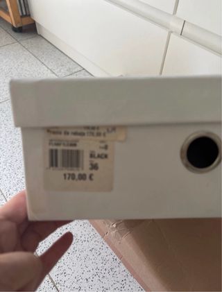 Zapatos Guess Tacón Negro Peep Toe