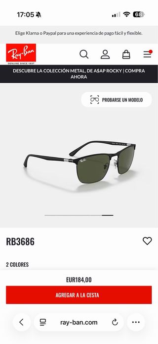 Gafas de sol Ray-Ban RB3686 Unisex