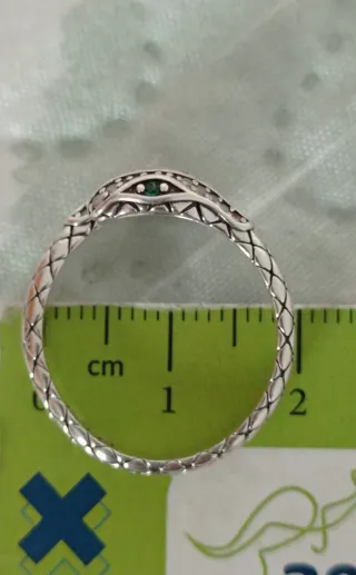 Anillo serpiente dos cabezas.