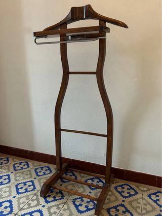 Galán de noche vintage madera y metal