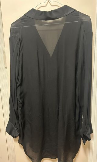 Camisa ZARA negra mujer