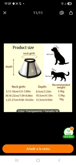 Collarín para mascotas