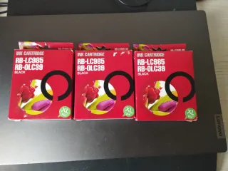3 Cartuchos Tinta Brother RB-LC985 Negro XL