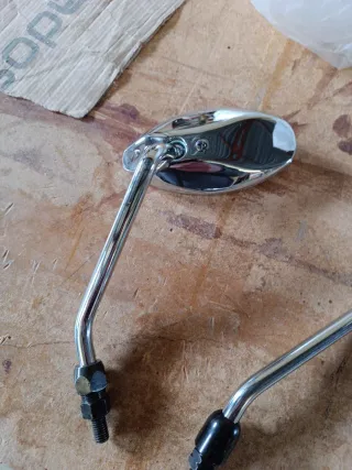 Espejos Vespa PX 125/150/200 Plata