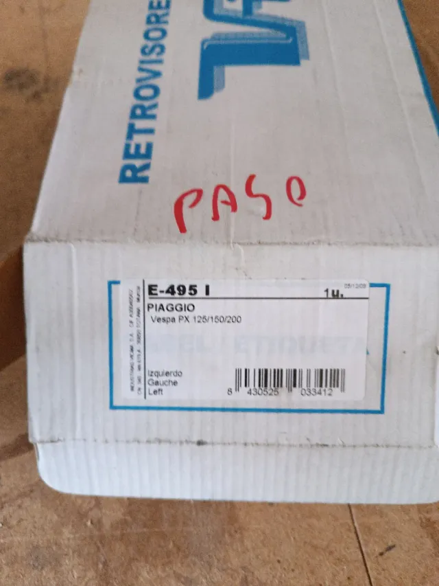 Espejos Vespa PX 125/150/200 Plata