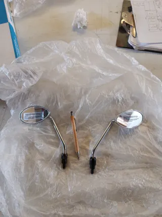 Espejos Vespa PX 125/150/200 Plata