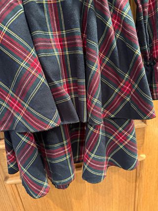 Vestido cuadros mujer
