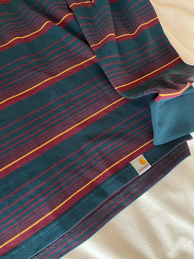 Polo Carhartt Manga Larga Rayas