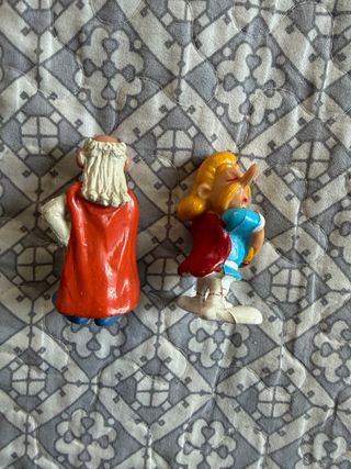 Figuras Vintage Panoramix y Bardo Plástico o pvc.