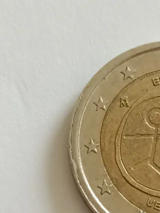 Moneda 2 euros España 1999-2009 Con error