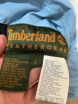 Chaleco Timberland Negro/Azul Talla L