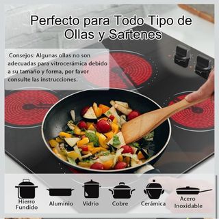 Placa Vitrocerámica Hobsir 4 Fuegos 59cm NUEVA