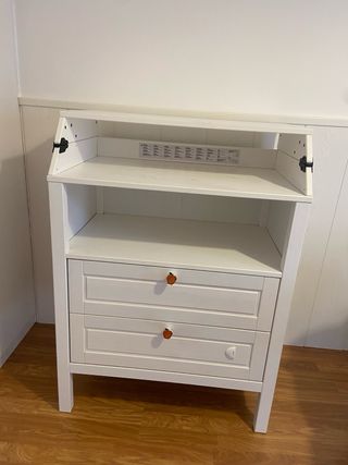 Cambiador bebé con cajones