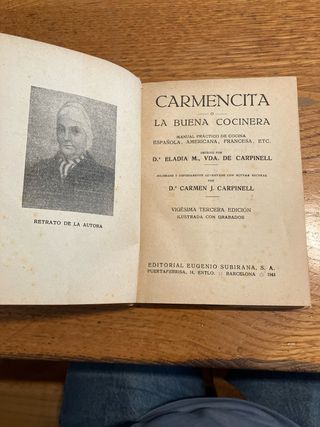 CARMENCITA O LA BUENA COCINERA