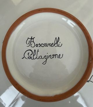 Piatto in ceramica di Caltagirone