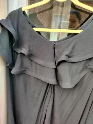 Maglietta donna nera con volant