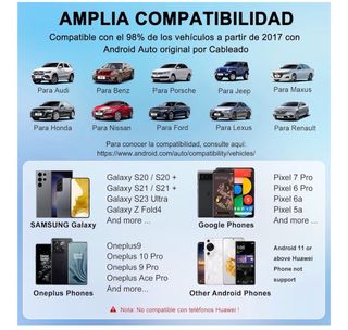 Adaptador Android Auto Inalámbrico