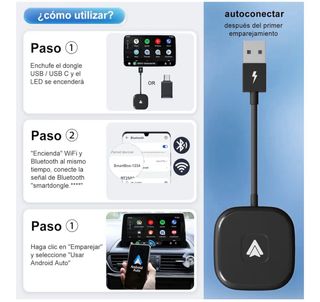 Adaptador Android Auto Inalámbrico