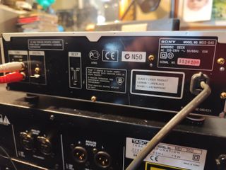 Sony MDS-S40 Minidisc Deck Plata