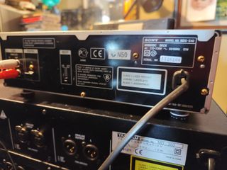 Sony MDS-S40 Minidisc Deck Plata