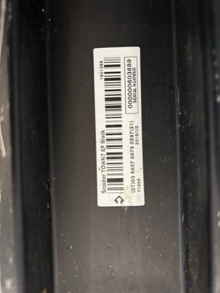 Patinete Plegable Oxelo Town7 EF Negro