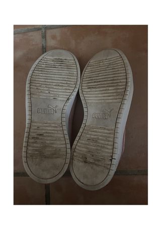 Zapatillas PUMA Blancas y Rosas - Talla 38