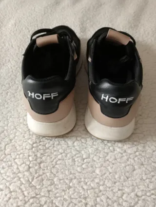 Zapatillas Hoff Mujer Negras y Beige