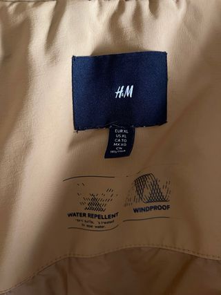 Chaleco acolchado H&M Mostaza XL