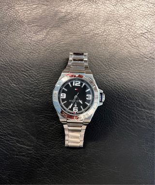 Reloj Tommy Hilfiger Original Plata Negro