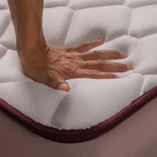 Colchón viscoelástico multicapa de 21 cm abierto