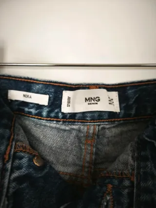 Mango Vaqueros Mujer Azules