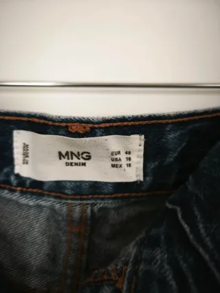 Mango Vaqueros Mujer Azules