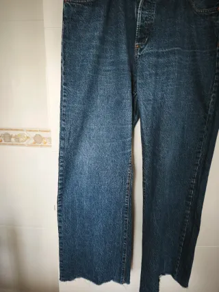 Mango Vaqueros Mujer Azules