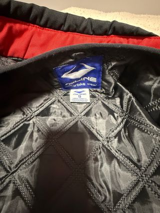 Chaqueta Moto Miline Negra y Roja