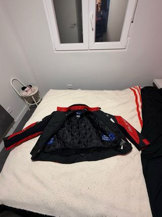 Chaqueta Moto Miline Negra y Roja