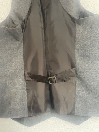 Chaleco gris Bershka