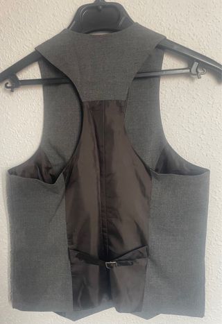 Chaleco gris Bershka