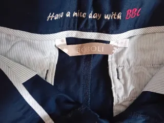 Pantalón pitillo azul Boboli